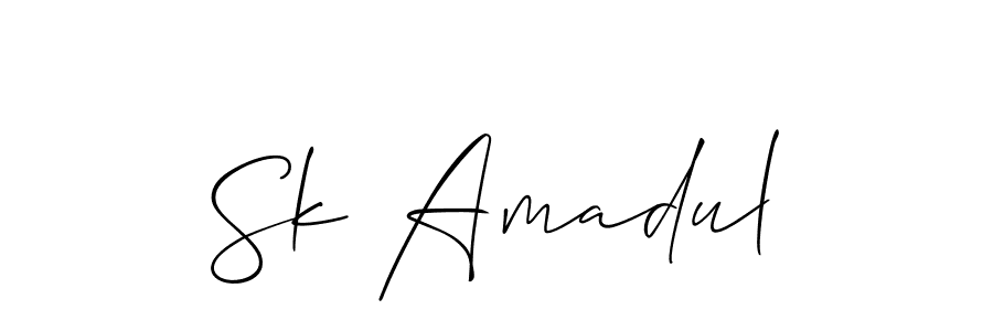 Sk Amadul stylish signature style. Best Handwritten Sign (Allison_Script) for my name. Handwritten Signature Collection Ideas for my name Sk Amadul. Sk Amadul signature style 2 images and pictures png