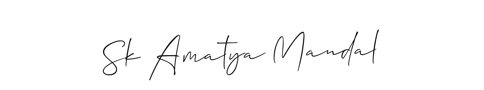 This is the best signature style for the Sk Amatya Mandal name. Also you like these signature font (Allison_Script). Mix name signature. Sk Amatya Mandal signature style 2 images and pictures png