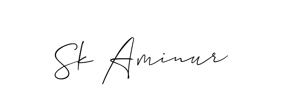 It looks lik you need a new signature style for name Sk Aminur. Design unique handwritten (Allison_Script) signature with our free signature maker in just a few clicks. Sk Aminur signature style 2 images and pictures png