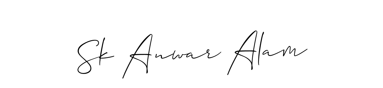 You should practise on your own different ways (Allison_Script) to write your name (Sk Anwar Alam) in signature. don't let someone else do it for you. Sk Anwar Alam signature style 2 images and pictures png