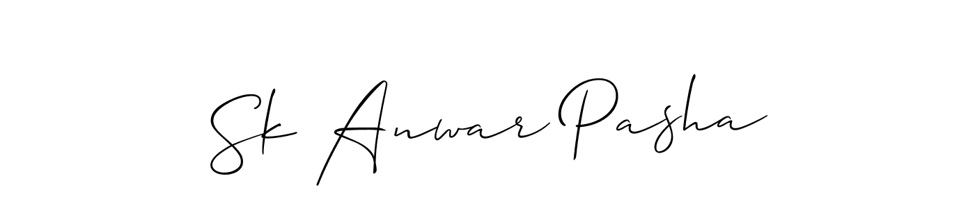 You can use this online signature creator to create a handwritten signature for the name Sk Anwar Pasha. This is the best online autograph maker. Sk Anwar Pasha signature style 2 images and pictures png