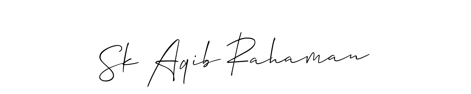 Similarly Allison_Script is the best handwritten signature design. Signature creator online .You can use it as an online autograph creator for name Sk Aqib Rahaman. Sk Aqib Rahaman signature style 2 images and pictures png