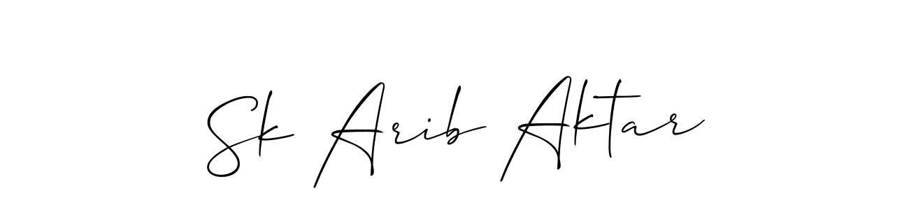 Also You can easily find your signature by using the search form. We will create Sk Arib Aktar name handwritten signature images for you free of cost using Allison_Script sign style. Sk Arib Aktar signature style 2 images and pictures png