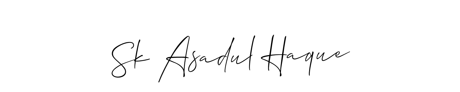 Similarly Allison_Script is the best handwritten signature design. Signature creator online .You can use it as an online autograph creator for name Sk Asadul Haque. Sk Asadul Haque signature style 2 images and pictures png