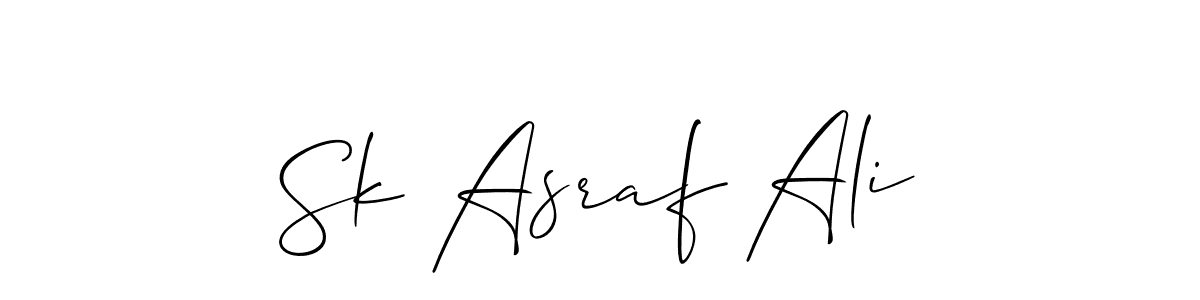 You should practise on your own different ways (Allison_Script) to write your name (Sk Asraf Ali) in signature. don't let someone else do it for you. Sk Asraf Ali signature style 2 images and pictures png