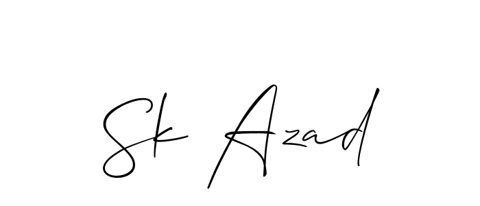Here are the top 10 professional signature styles for the name Sk Azad. These are the best autograph styles you can use for your name. Sk Azad signature style 2 images and pictures png