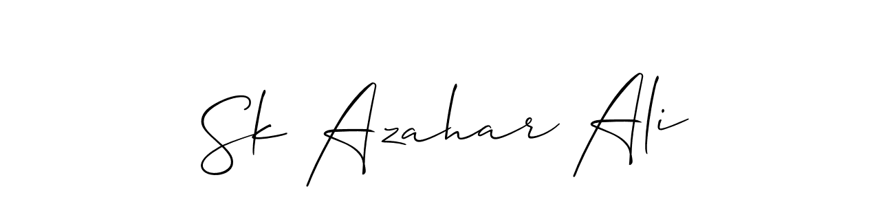 Make a short Sk Azahar Ali signature style. Manage your documents anywhere anytime using Allison_Script. Create and add eSignatures, submit forms, share and send files easily. Sk Azahar Ali signature style 2 images and pictures png