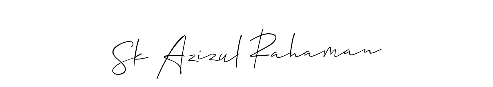 Similarly Allison_Script is the best handwritten signature design. Signature creator online .You can use it as an online autograph creator for name Sk Azizul Rahaman. Sk Azizul Rahaman signature style 2 images and pictures png