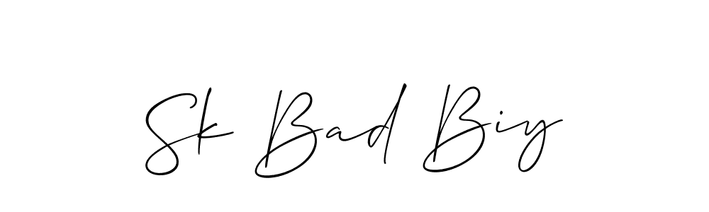 Check out images of Autograph of Sk Bad Biy name. Actor Sk Bad Biy Signature Style. Allison_Script is a professional sign style online. Sk Bad Biy signature style 2 images and pictures png