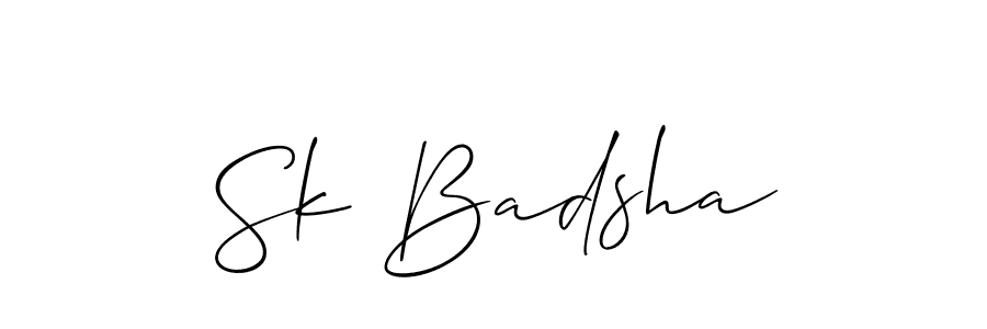 Sk Badsha stylish signature style. Best Handwritten Sign (Allison_Script) for my name. Handwritten Signature Collection Ideas for my name Sk Badsha. Sk Badsha signature style 2 images and pictures png