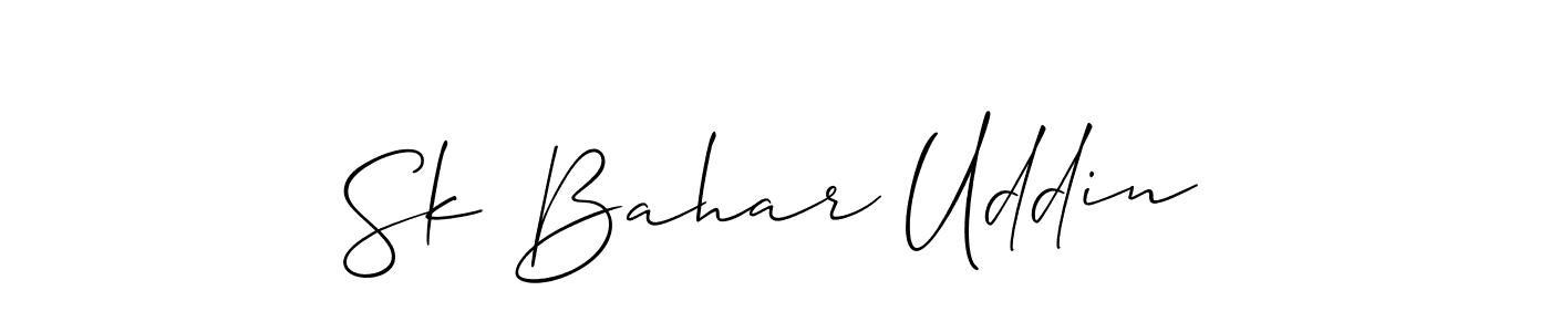 Sk Bahar Uddin stylish signature style. Best Handwritten Sign (Allison_Script) for my name. Handwritten Signature Collection Ideas for my name Sk Bahar Uddin. Sk Bahar Uddin signature style 2 images and pictures png