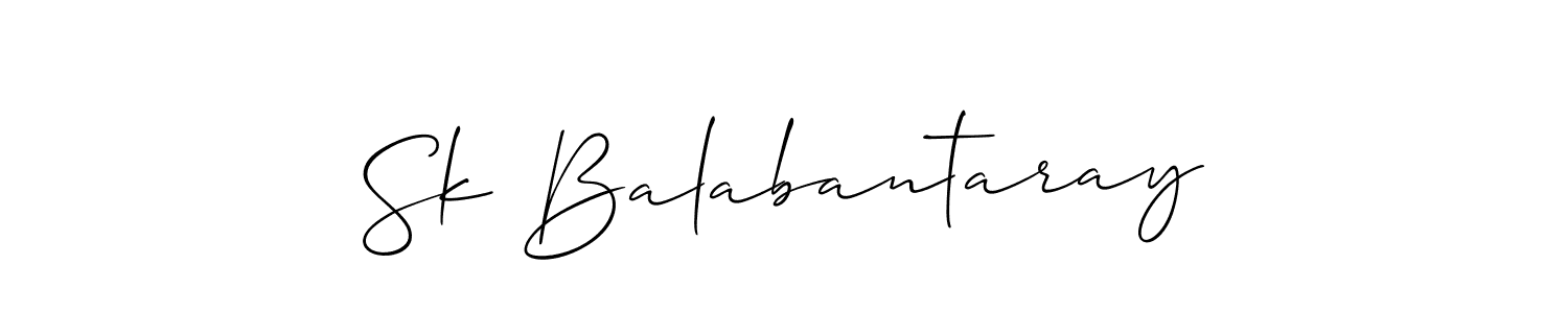 Use a signature maker to create a handwritten signature online. With this signature software, you can design (Allison_Script) your own signature for name Sk Balabantaray. Sk Balabantaray signature style 2 images and pictures png