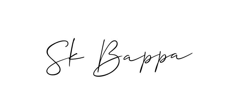 Allison_Script is a professional signature style that is perfect for those who want to add a touch of class to their signature. It is also a great choice for those who want to make their signature more unique. Get Sk Bappa name to fancy signature for free. Sk Bappa signature style 2 images and pictures png