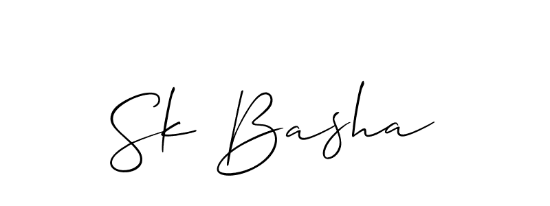 Make a short Sk Basha signature style. Manage your documents anywhere anytime using Allison_Script. Create and add eSignatures, submit forms, share and send files easily. Sk Basha signature style 2 images and pictures png