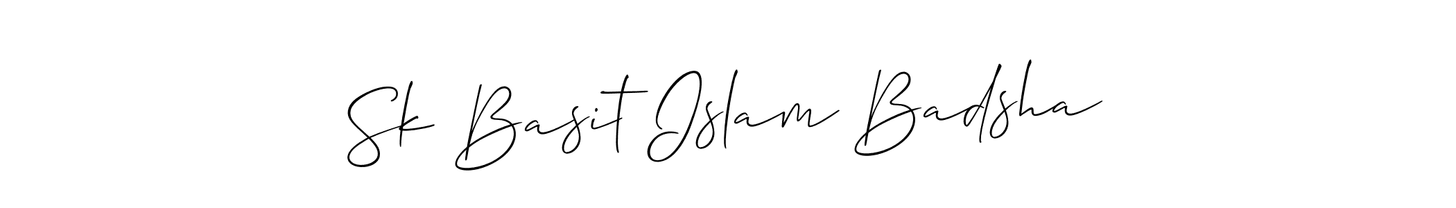 Create a beautiful signature design for name Sk Basit Islam Badsha. With this signature (Allison_Script) fonts, you can make a handwritten signature for free. Sk Basit Islam Badsha signature style 2 images and pictures png