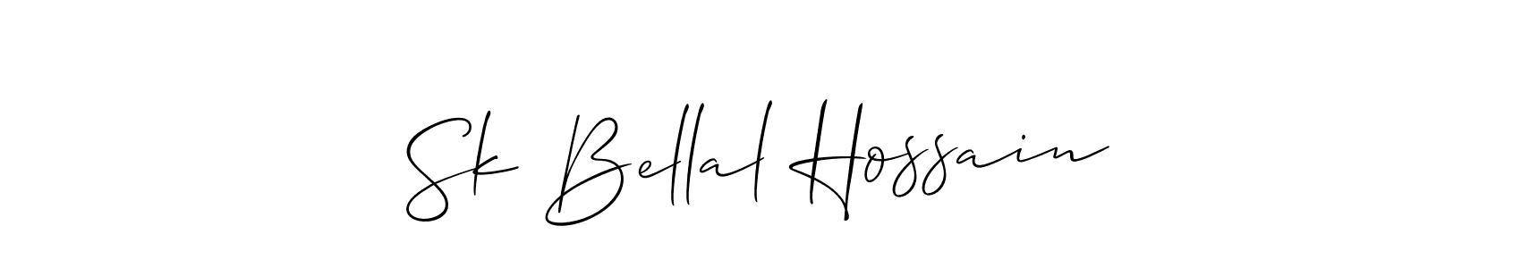 Design your own signature with our free online signature maker. With this signature software, you can create a handwritten (Allison_Script) signature for name Sk Bellal Hossain. Sk Bellal Hossain signature style 2 images and pictures png