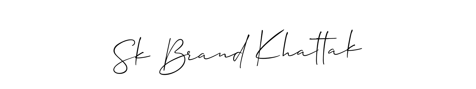 Here are the top 10 professional signature styles for the name Sk Brand Khattak. These are the best autograph styles you can use for your name. Sk Brand Khattak signature style 2 images and pictures png
