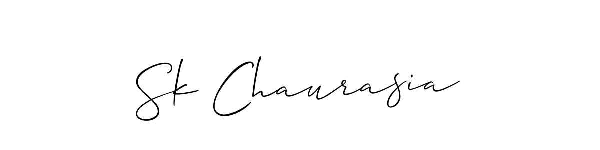 Best and Professional Signature Style for Sk Chaurasia. Allison_Script Best Signature Style Collection. Sk Chaurasia signature style 2 images and pictures png