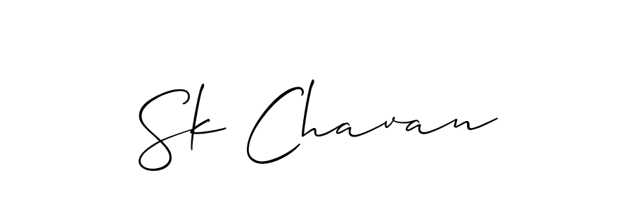Also You can easily find your signature by using the search form. We will create Sk Chavan name handwritten signature images for you free of cost using Allison_Script sign style. Sk Chavan signature style 2 images and pictures png