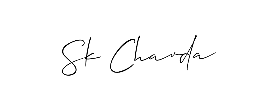 You can use this online signature creator to create a handwritten signature for the name Sk Chavda. This is the best online autograph maker. Sk Chavda signature style 2 images and pictures png