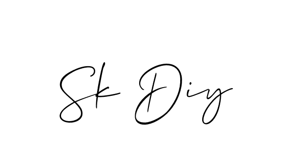 Similarly Allison_Script is the best handwritten signature design. Signature creator online .You can use it as an online autograph creator for name Sk Diy. Sk Diy signature style 2 images and pictures png