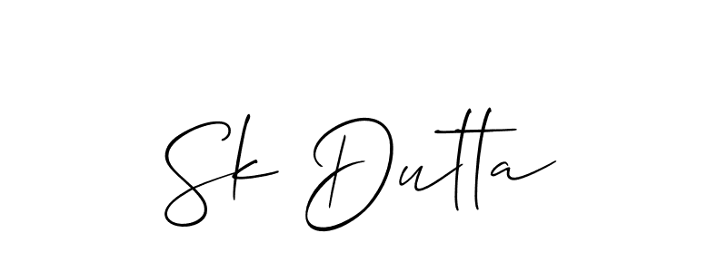 Similarly Allison_Script is the best handwritten signature design. Signature creator online .You can use it as an online autograph creator for name Sk Dutta. Sk Dutta signature style 2 images and pictures png