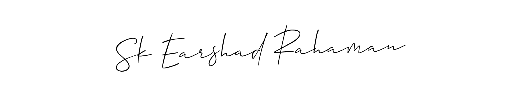 You can use this online signature creator to create a handwritten signature for the name Sk Earshad Rahaman. This is the best online autograph maker. Sk Earshad Rahaman signature style 2 images and pictures png