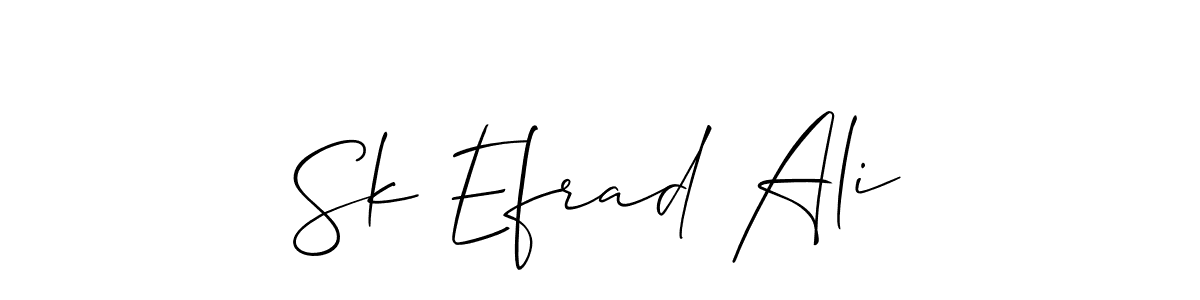 Make a beautiful signature design for name Sk Efrad Ali. Use this online signature maker to create a handwritten signature for free. Sk Efrad Ali signature style 2 images and pictures png
