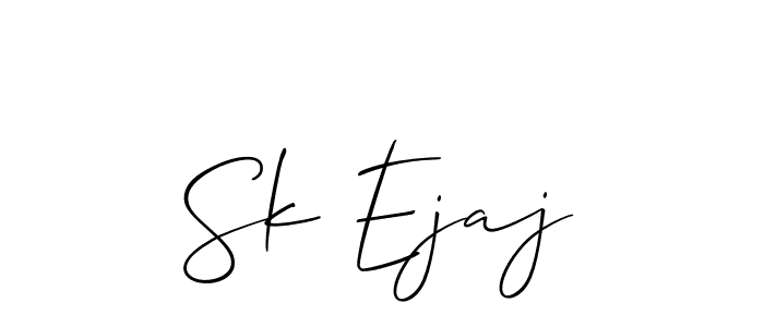 You can use this online signature creator to create a handwritten signature for the name Sk Ejaj. This is the best online autograph maker. Sk Ejaj signature style 2 images and pictures png