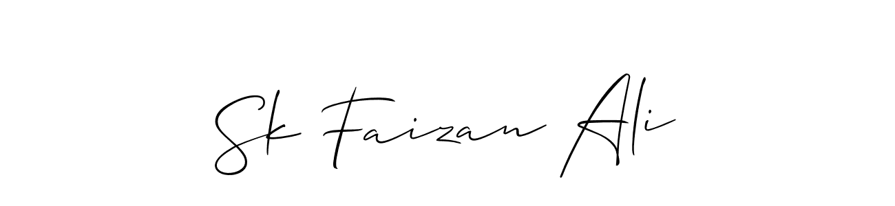 You should practise on your own different ways (Allison_Script) to write your name (Sk Faizan Ali) in signature. don't let someone else do it for you. Sk Faizan Ali signature style 2 images and pictures png