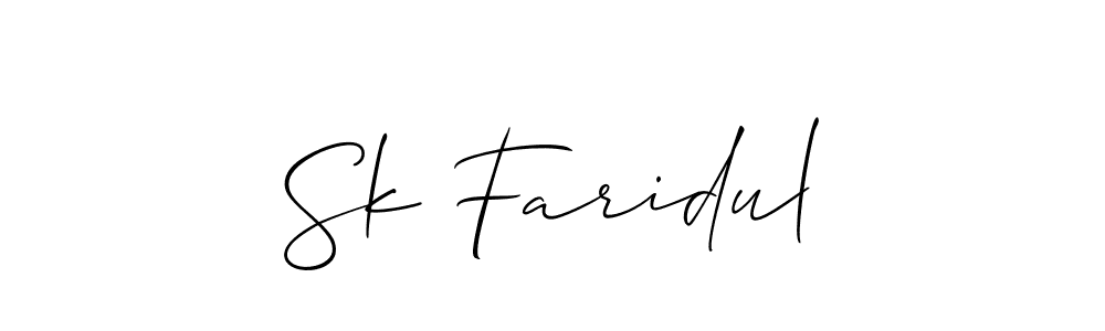 Once you've used our free online signature maker to create your best signature Allison_Script style, it's time to enjoy all of the benefits that Sk Faridul name signing documents. Sk Faridul signature style 2 images and pictures png