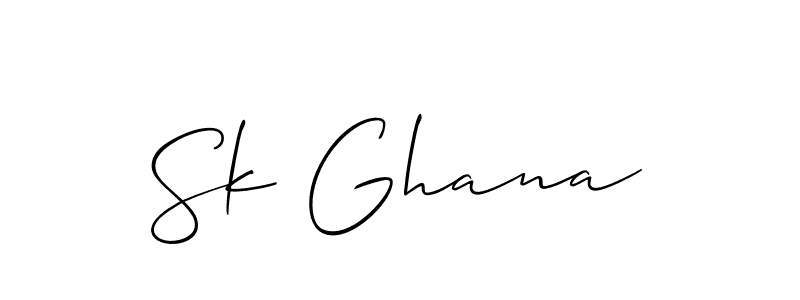 How to Draw Sk Ghana signature style? Allison_Script is a latest design signature styles for name Sk Ghana. Sk Ghana signature style 2 images and pictures png