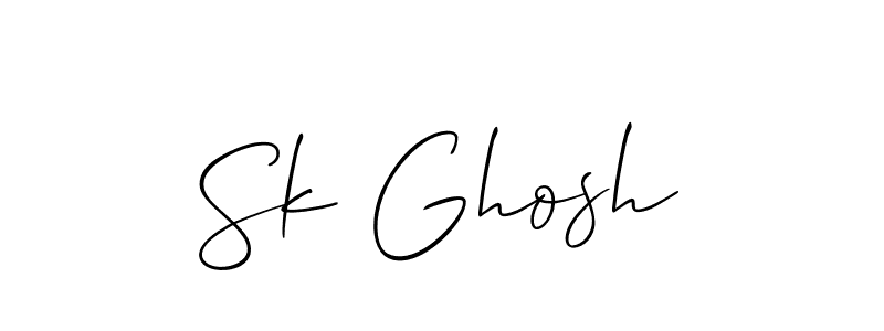 if you are searching for the best signature style for your name Sk Ghosh. so please give up your signature search. here we have designed multiple signature styles  using Allison_Script. Sk Ghosh signature style 2 images and pictures png