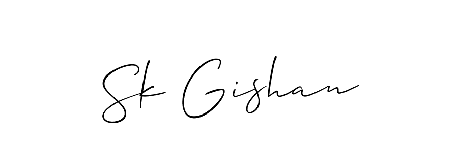 This is the best signature style for the Sk Gishan name. Also you like these signature font (Allison_Script). Mix name signature. Sk Gishan signature style 2 images and pictures png