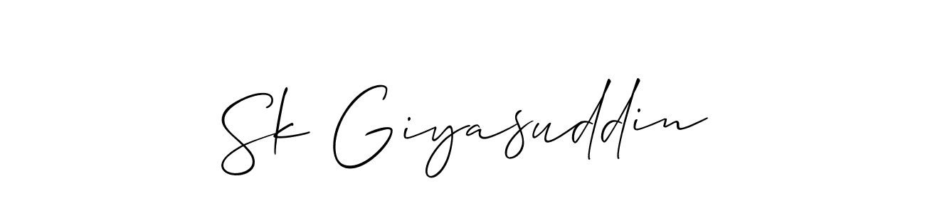 You should practise on your own different ways (Allison_Script) to write your name (Sk Giyasuddin) in signature. don't let someone else do it for you. Sk Giyasuddin signature style 2 images and pictures png
