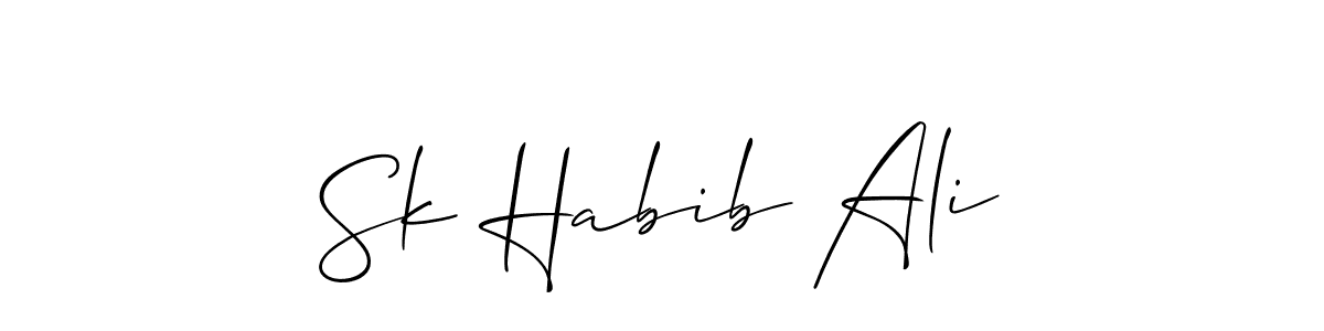 Best and Professional Signature Style for Sk Habib Ali. Allison_Script Best Signature Style Collection. Sk Habib Ali signature style 2 images and pictures png