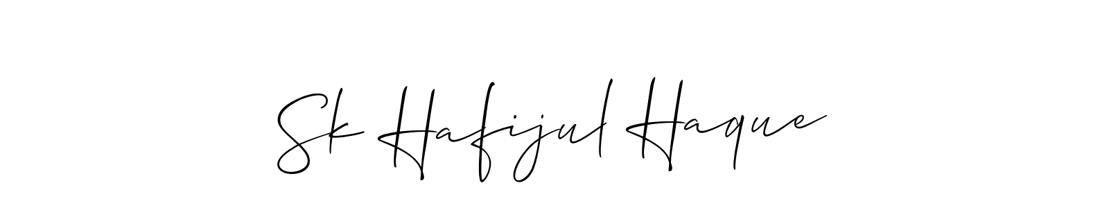 How to Draw Sk Hafijul Haque signature style? Allison_Script is a latest design signature styles for name Sk Hafijul Haque. Sk Hafijul Haque signature style 2 images and pictures png