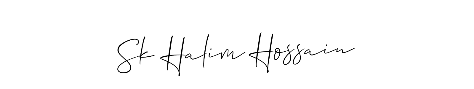 Make a beautiful signature design for name Sk Halim Hossain. Use this online signature maker to create a handwritten signature for free. Sk Halim Hossain signature style 2 images and pictures png