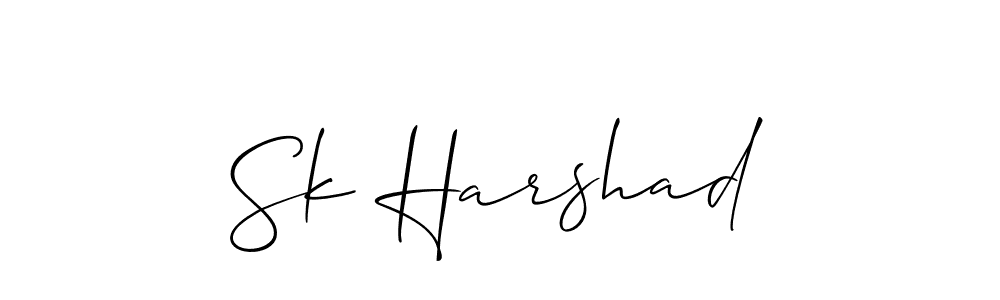 Best and Professional Signature Style for Sk Harshad. Allison_Script Best Signature Style Collection. Sk Harshad signature style 2 images and pictures png