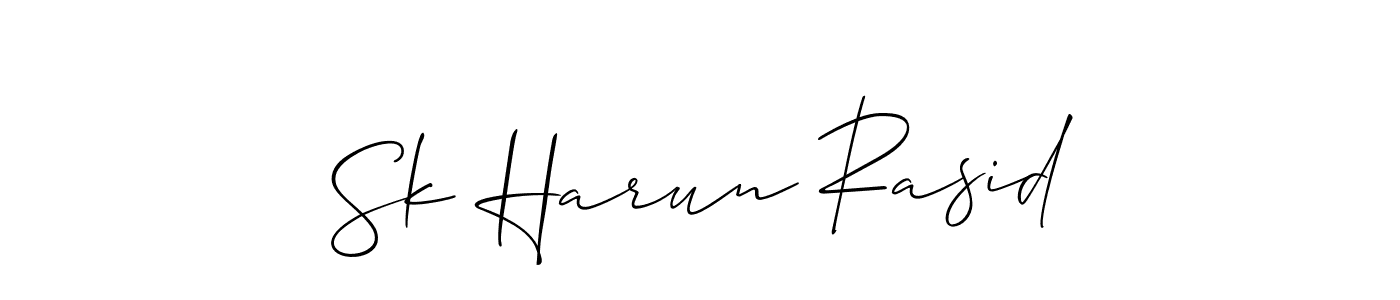 It looks lik you need a new signature style for name Sk Harun Rasid. Design unique handwritten (Allison_Script) signature with our free signature maker in just a few clicks. Sk Harun Rasid signature style 2 images and pictures png