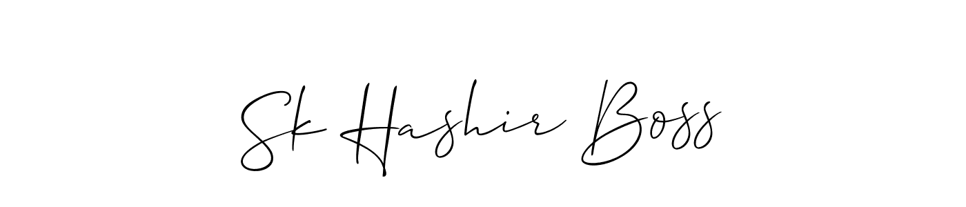 Sk Hashir Boss stylish signature style. Best Handwritten Sign (Allison_Script) for my name. Handwritten Signature Collection Ideas for my name Sk Hashir Boss. Sk Hashir Boss signature style 2 images and pictures png