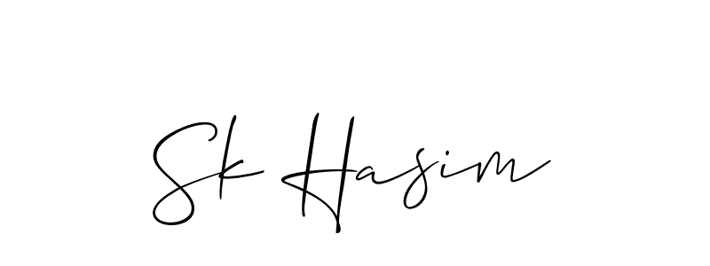 Also You can easily find your signature by using the search form. We will create Sk Hasim name handwritten signature images for you free of cost using Allison_Script sign style. Sk Hasim signature style 2 images and pictures png