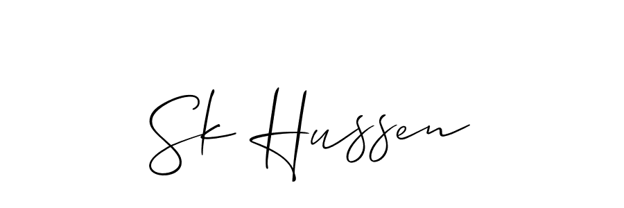 Make a beautiful signature design for name Sk Hussen. Use this online signature maker to create a handwritten signature for free. Sk Hussen signature style 2 images and pictures png