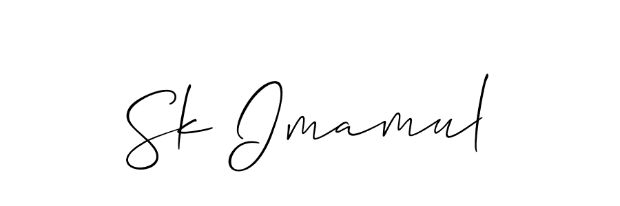 How to Draw Sk Imamul signature style? Allison_Script is a latest design signature styles for name Sk Imamul. Sk Imamul signature style 2 images and pictures png