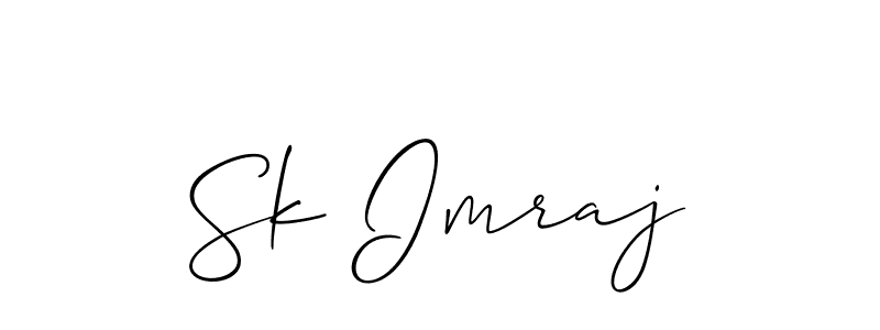 The best way (Allison_Script) to make a short signature is to pick only two or three words in your name. The name Sk Imraj include a total of six letters. For converting this name. Sk Imraj signature style 2 images and pictures png