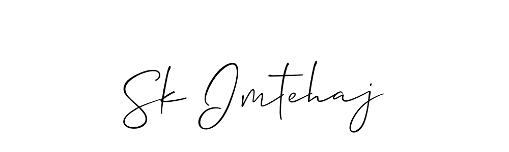 Also You can easily find your signature by using the search form. We will create Sk Imtehaj name handwritten signature images for you free of cost using Allison_Script sign style. Sk Imtehaj signature style 2 images and pictures png