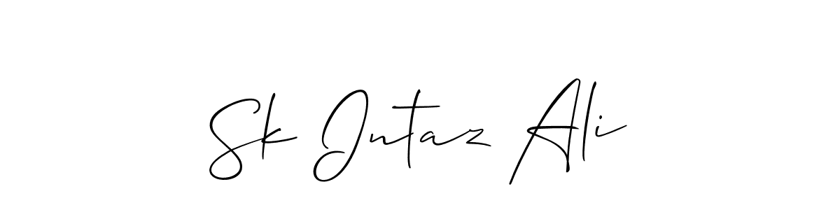 It looks lik you need a new signature style for name Sk Intaz Ali. Design unique handwritten (Allison_Script) signature with our free signature maker in just a few clicks. Sk Intaz Ali signature style 2 images and pictures png