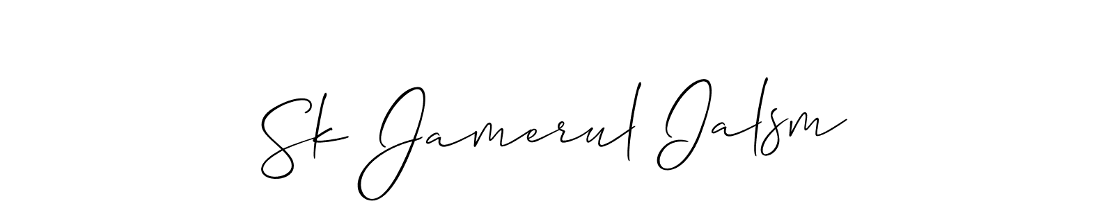 You can use this online signature creator to create a handwritten signature for the name Sk Jamerul Ialsm. This is the best online autograph maker. Sk Jamerul Ialsm signature style 2 images and pictures png