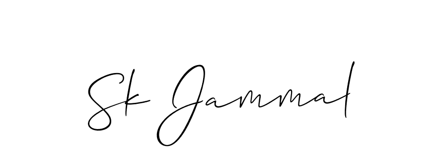 The best way (Allison_Script) to make a short signature is to pick only two or three words in your name. The name Sk Jammal include a total of six letters. For converting this name. Sk Jammal signature style 2 images and pictures png