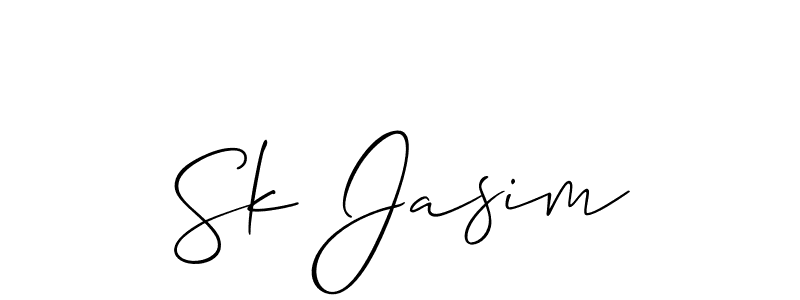 Also You can easily find your signature by using the search form. We will create Sk Jasim name handwritten signature images for you free of cost using Allison_Script sign style. Sk Jasim signature style 2 images and pictures png